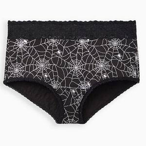 🕸Torrid Sexy Spiderweb Brief Panty, 3, 3X, 22 24